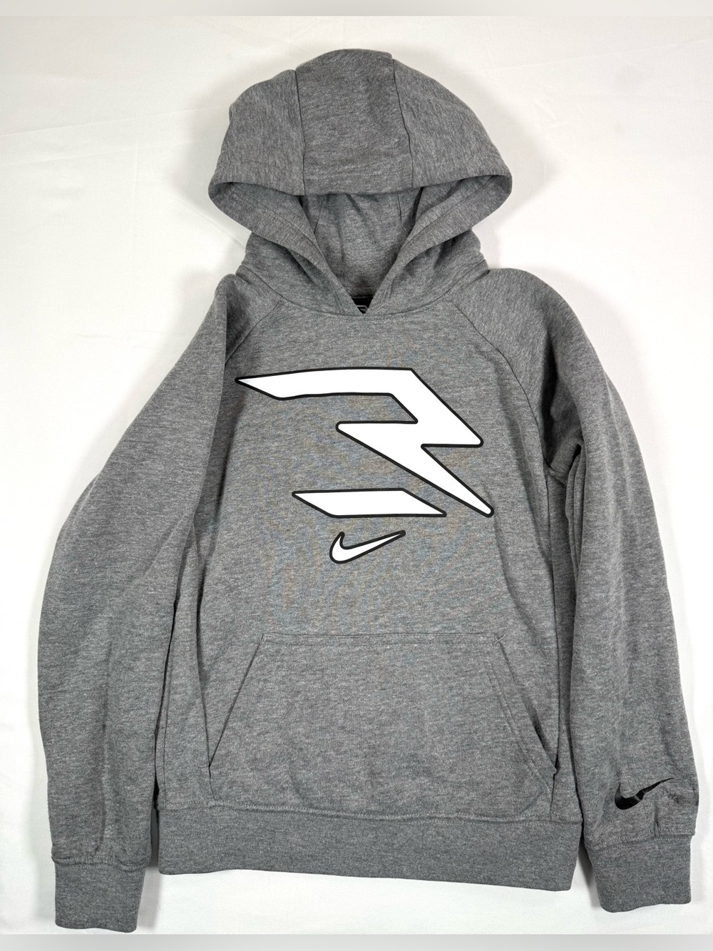 NIKE 3BRAND Boys Russell Wilson Fleece Pullover Hoodie Youth S 8-10 Athletic